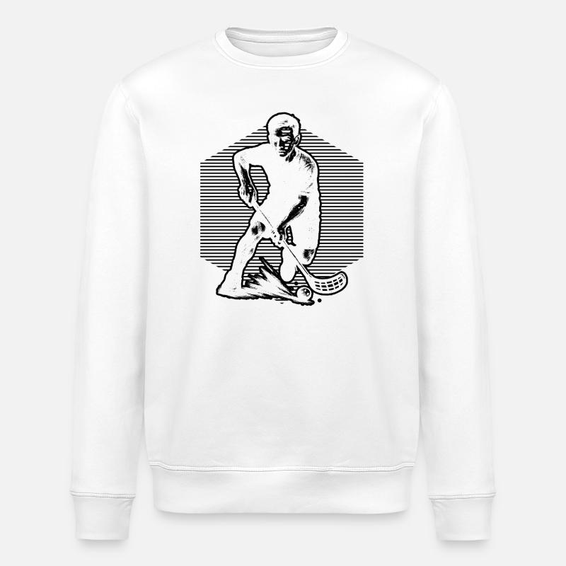 Coole Floorball Inspiration - Stanley/Stella Unisex Bio-Sweatshirt ROLLER - Weiß