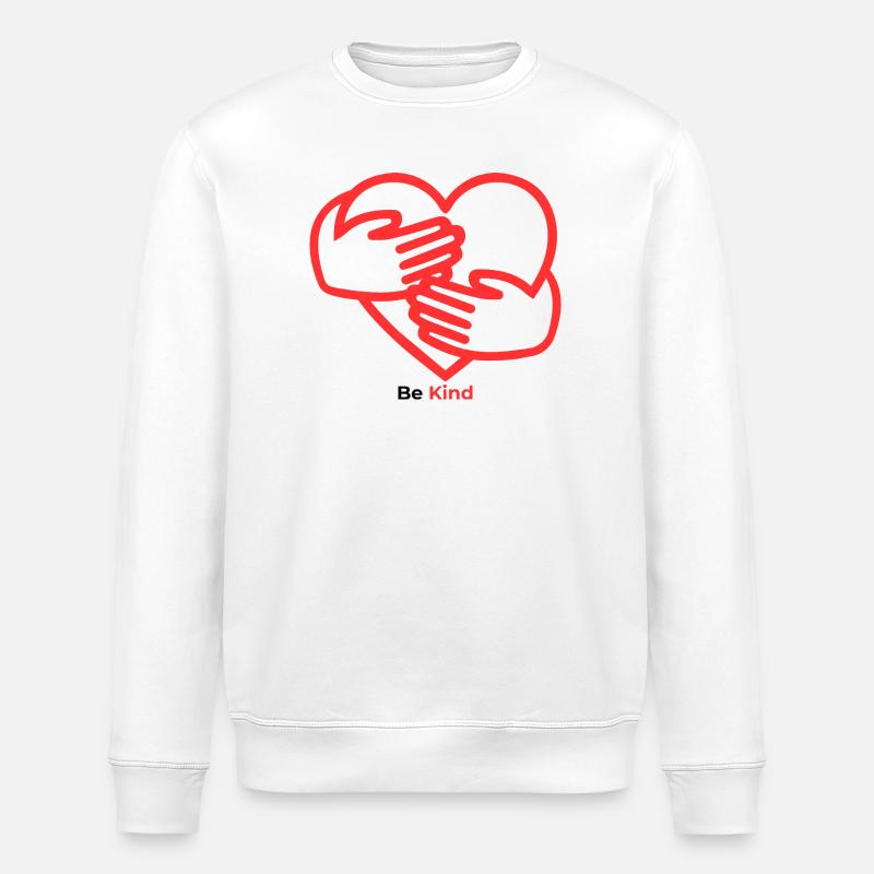 Les mains dans le cœur Chaleur - Sweat bio ROLLER Stanley/Stella Unisexe - blanc