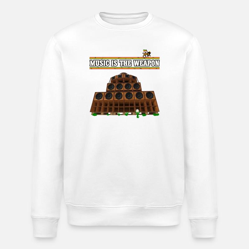 Dub Reggae Music - Stanley/Stella Unisex Bio-Sweatshirt ROLLER - Weiß