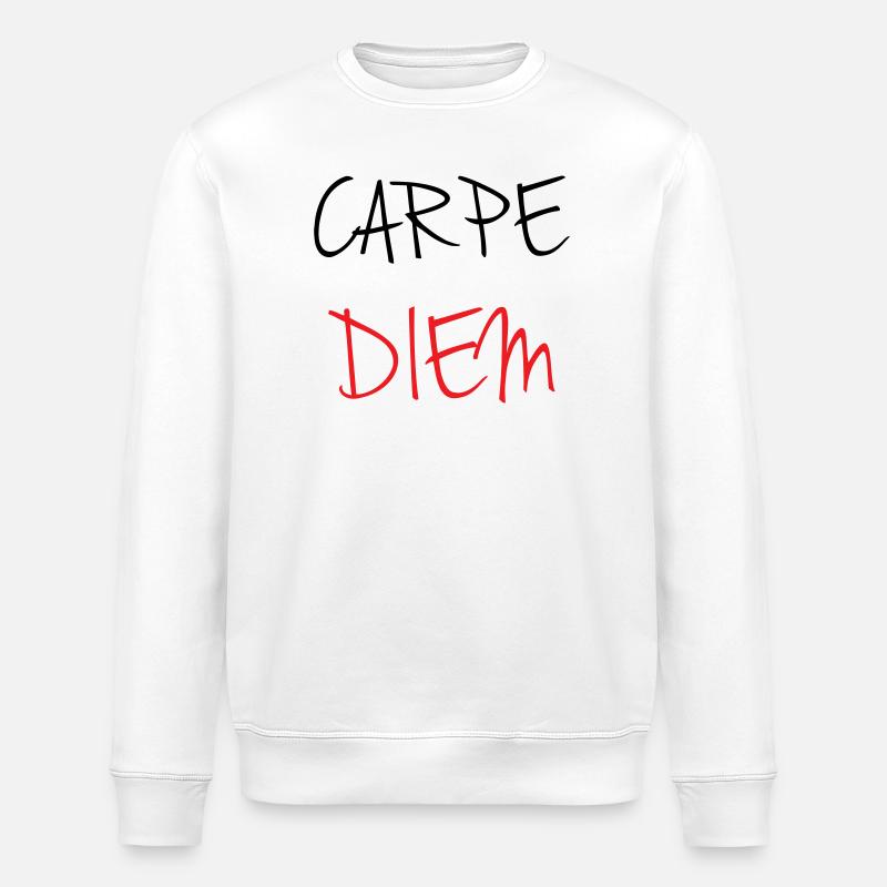 carpe_diem_nhy_5 - Stanley/Stella Unisex Bio-Sweatshirt ROLLER - Weiß