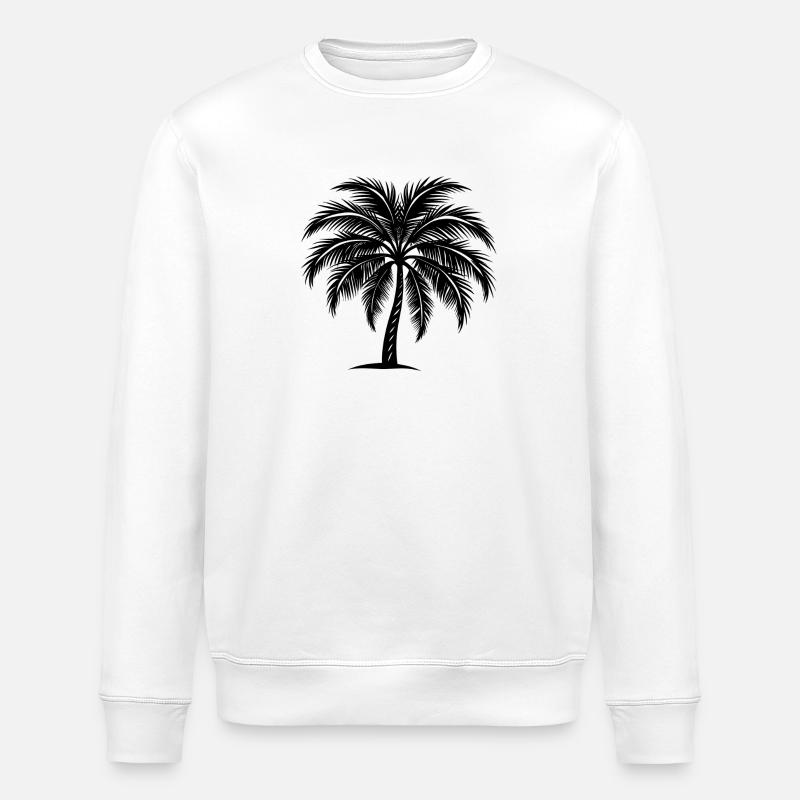 Palme - Stanley/Stella Unisex Bio-Sweatshirt ROLLER - Weiß