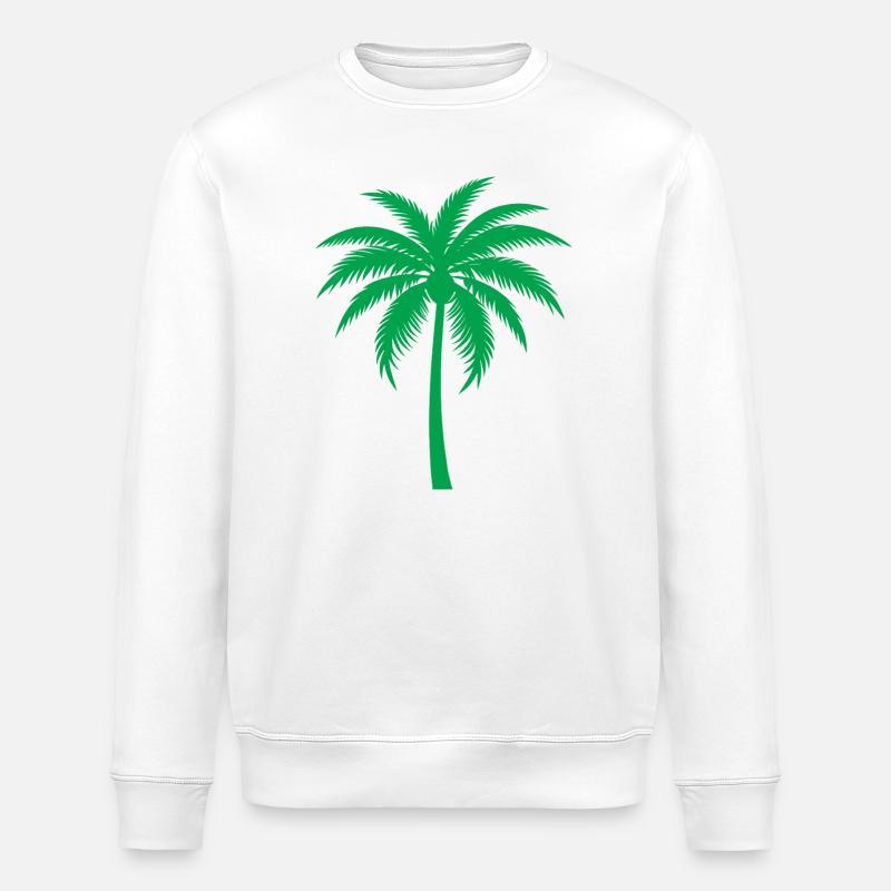 Palme - Stanley/Stella Unisex Bio-Sweatshirt ROLLER - Weiß