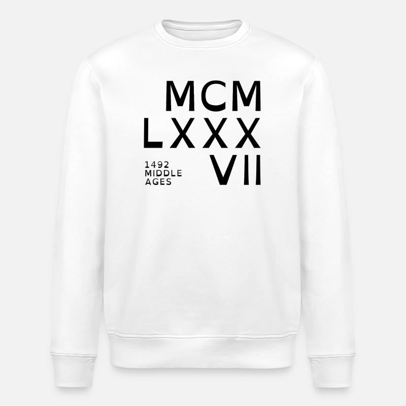 1987_COMPANY_black - Stanley/Stella Unisex Bio-Sweatshirt ROLLER - Weiß