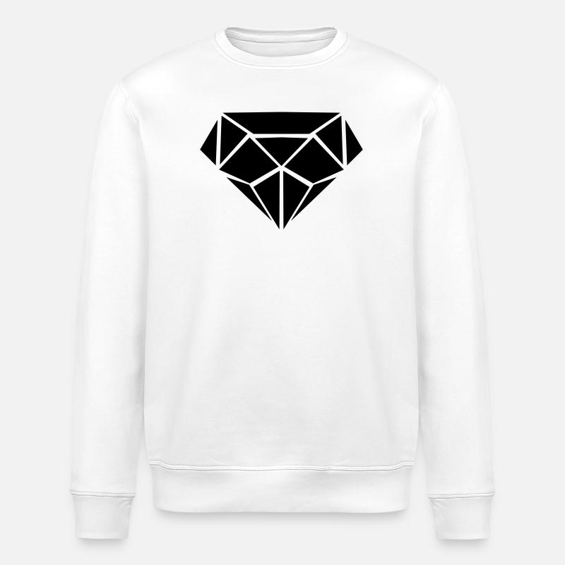 Diamond - Stanley/Stella ROLLER Unisex Organic Sweatshirt - white