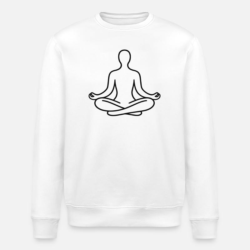 Tracé de lignes de position Lotus - Sweat bio ROLLER Stanley/Stella Unisexe - blanc