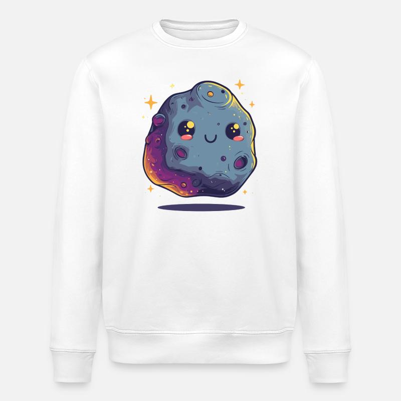 Kawaii Asteroidenstern - Stanley/Stella Unisex Bio-Sweatshirt ROLLER - Weiß