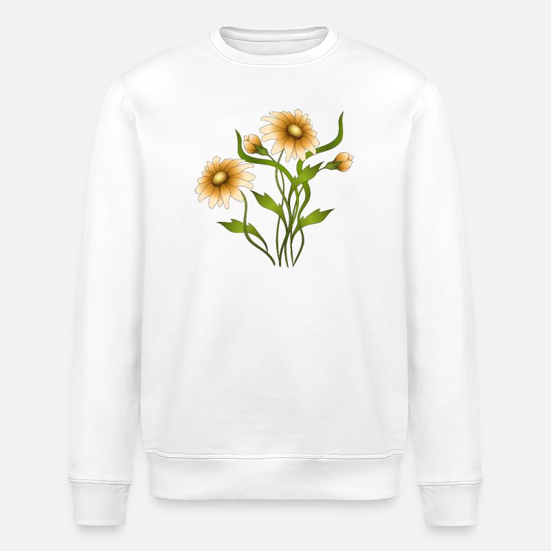 Fleur - Sweat bio ROLLER Stanley/Stella Unisexe - blanc