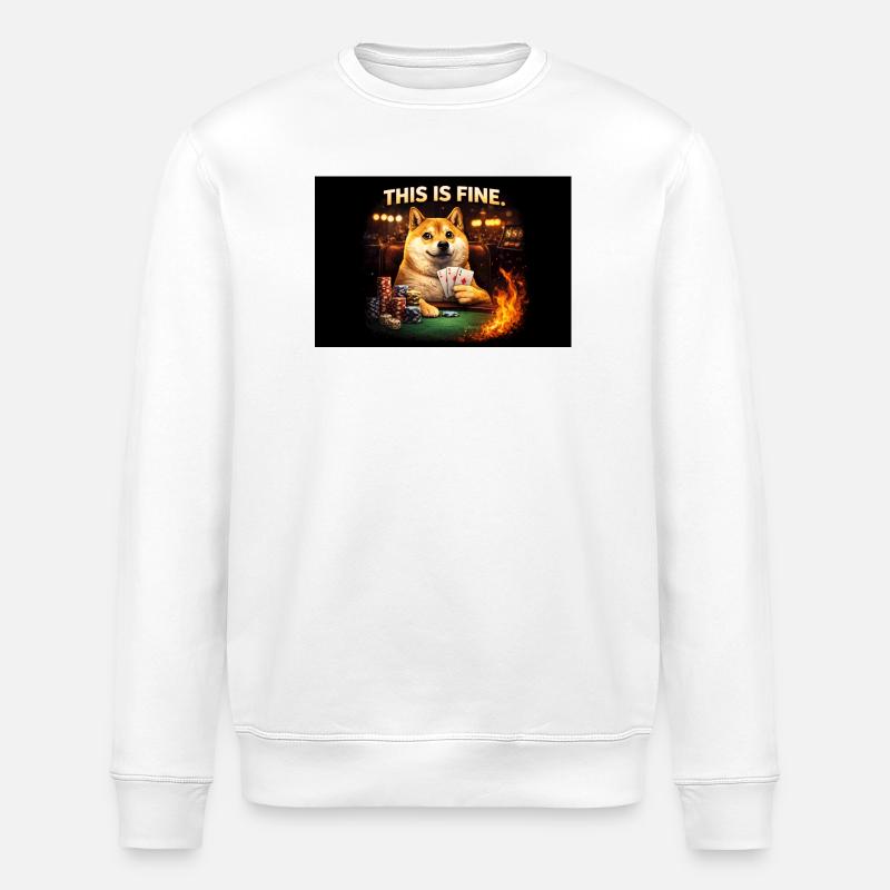 Ça me va - Sweat bio ROLLER Stanley/Stella Unisexe - blanc