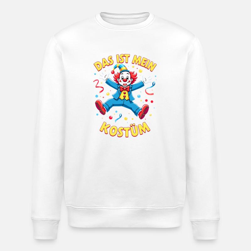 Carnaval costumé Politicien Carnaval - Sweat bio ROLLER Stanley/Stella Unisexe - blanc