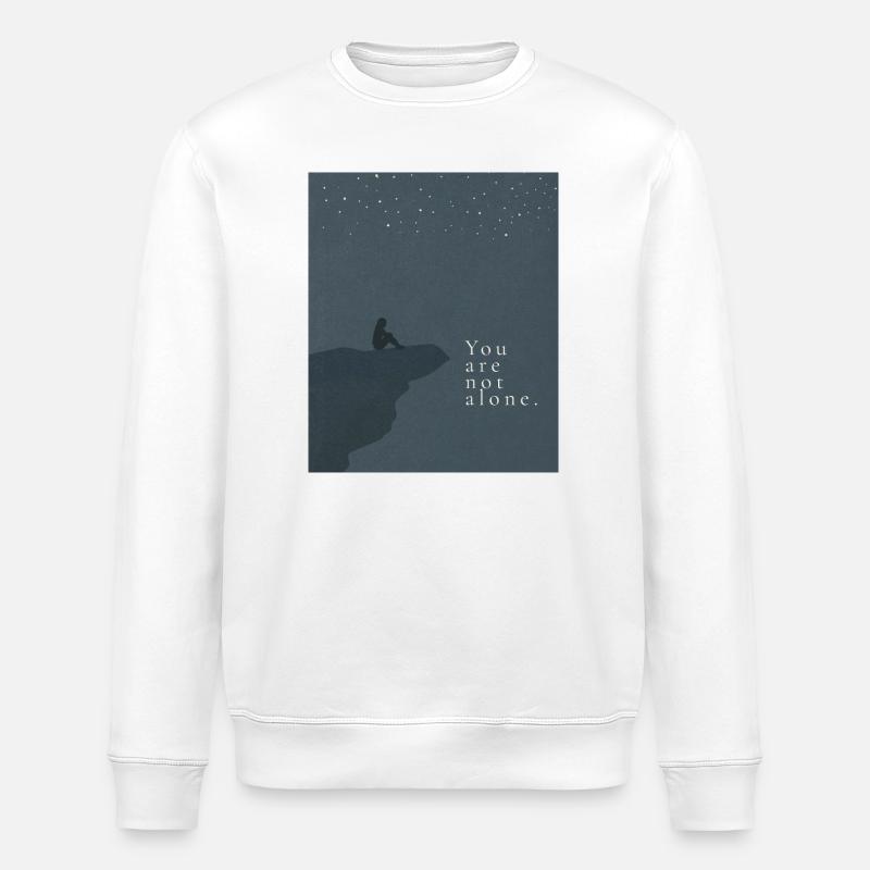 You are not alone - Stanley/Stella Unisex Bio-Sweatshirt ROLLER - Weiß