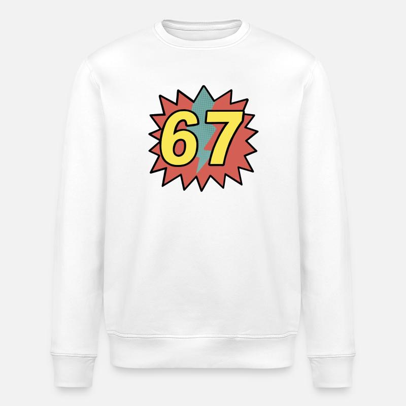 67 - Gen Alpha - Sweat bio ROLLER Stanley/Stella Unisexe - blanc