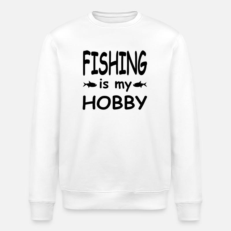 Angling - Stanley/Stella ROLLER Unisex Organic Sweatshirt - white
