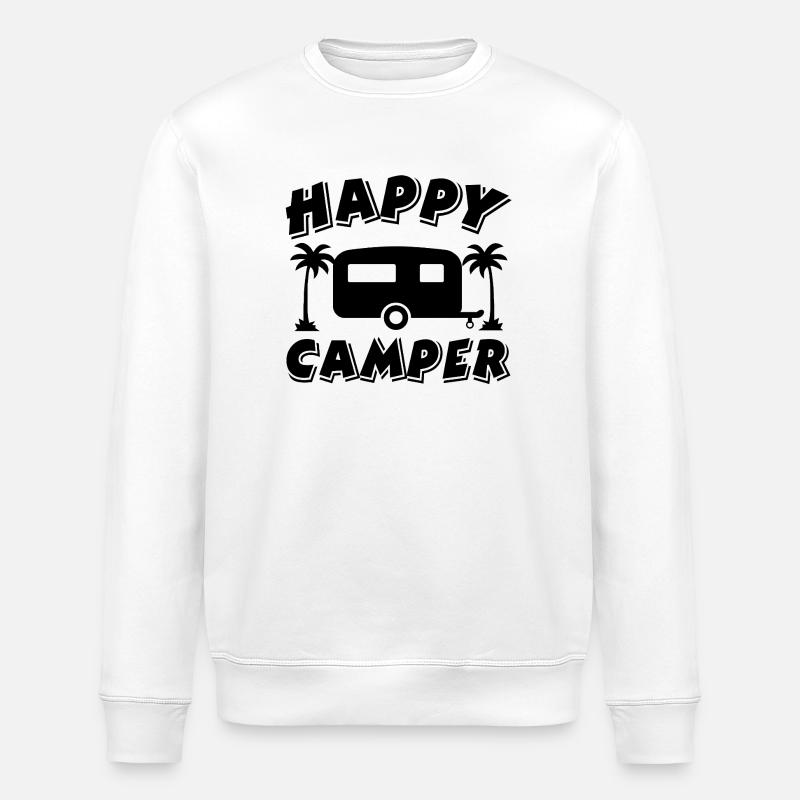 Camping - Stanley/Stella ROLLER Unisex Organic Sweatshirt - white