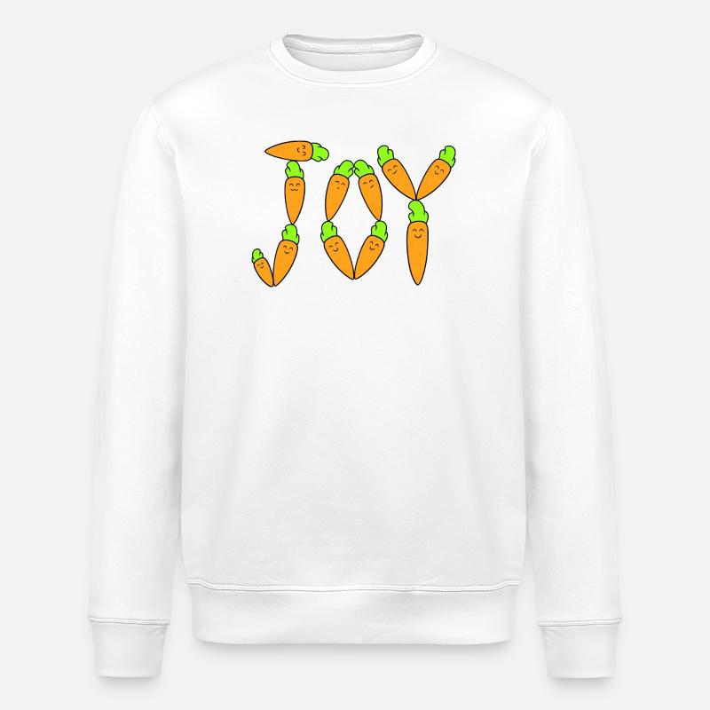 Karottenfreude - Stanley/Stella Unisex Bio-Sweatshirt ROLLER - Weiß