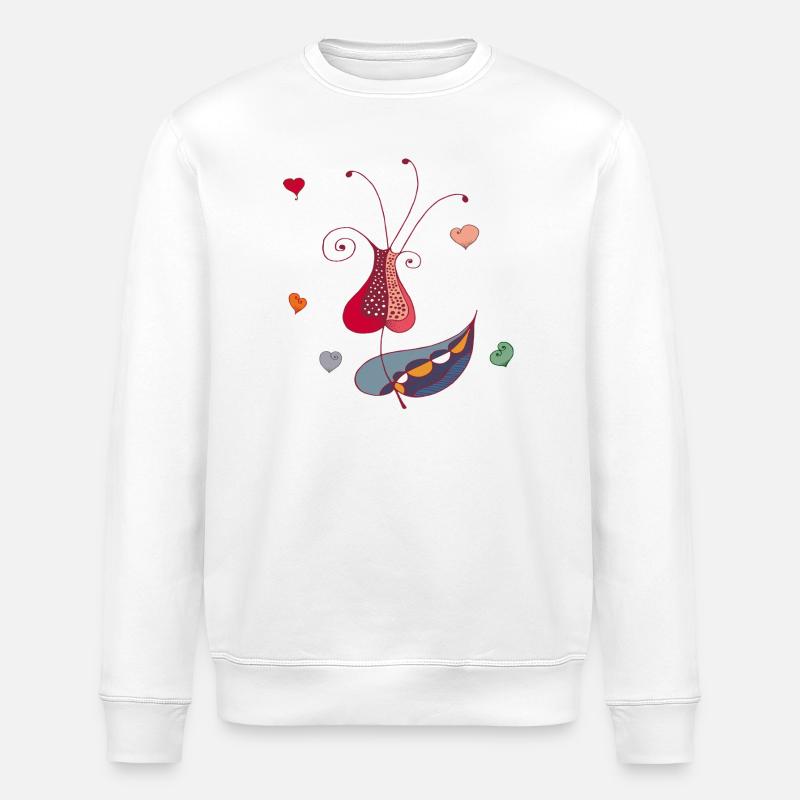 Fleur du Cœur - Sweat bio ROLLER Stanley/Stella Unisexe - blanc