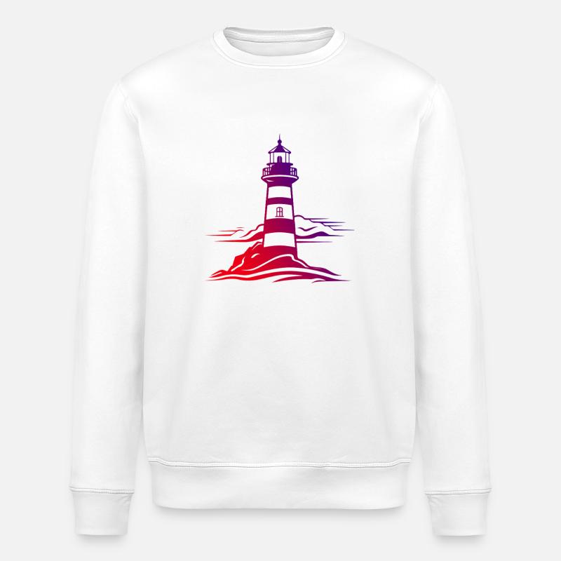 Leuchtturm Nordsee - Stanley/Stella Unisex Bio-Sweatshirt ROLLER - Weiß