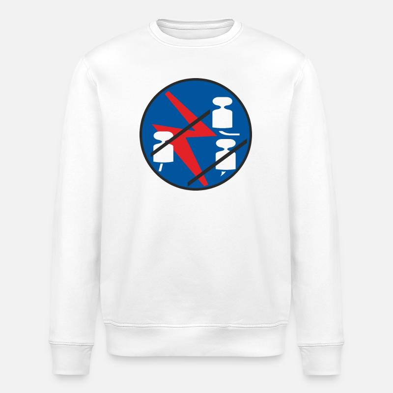 50520_Elektriker - Stanley/Stella Unisex Bio-Sweatshirt ROLLER - Weiß