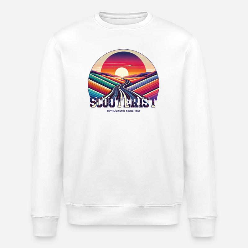 Trottinette Rainbow Road Sunset Scooter - Sweat bio ROLLER Stanley/Stella Unisexe - blanc