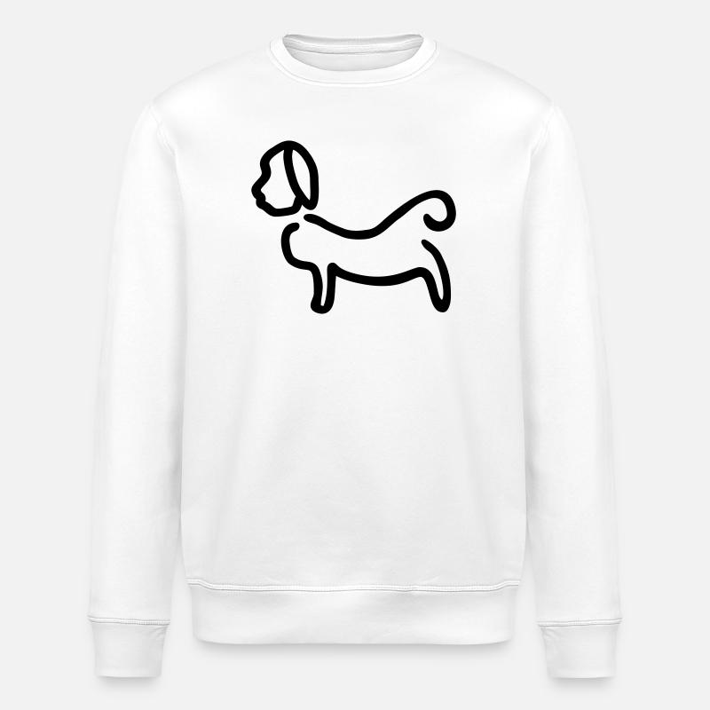 Hund_Silhouette - Sweat bio ROLLER Stanley/Stella Unisexe - blanc