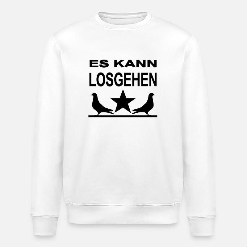Tauben - Stanley/Stella Unisex Bio-Sweatshirt ROLLER - Weiß