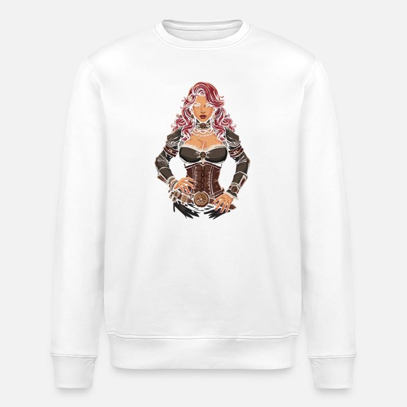Femmes Steampunk Magnifiques Steampunk - Sweat bio ROLLER Stanley/Stella Unisexe - blanc