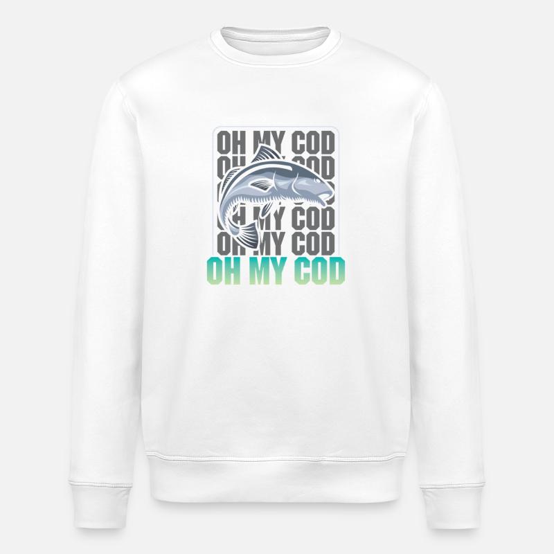 Pêcheur Cadeau Pêche Drôle Pêcheur Pêcheur - Sweat bio ROLLER Stanley/Stella Unisexe - blanc