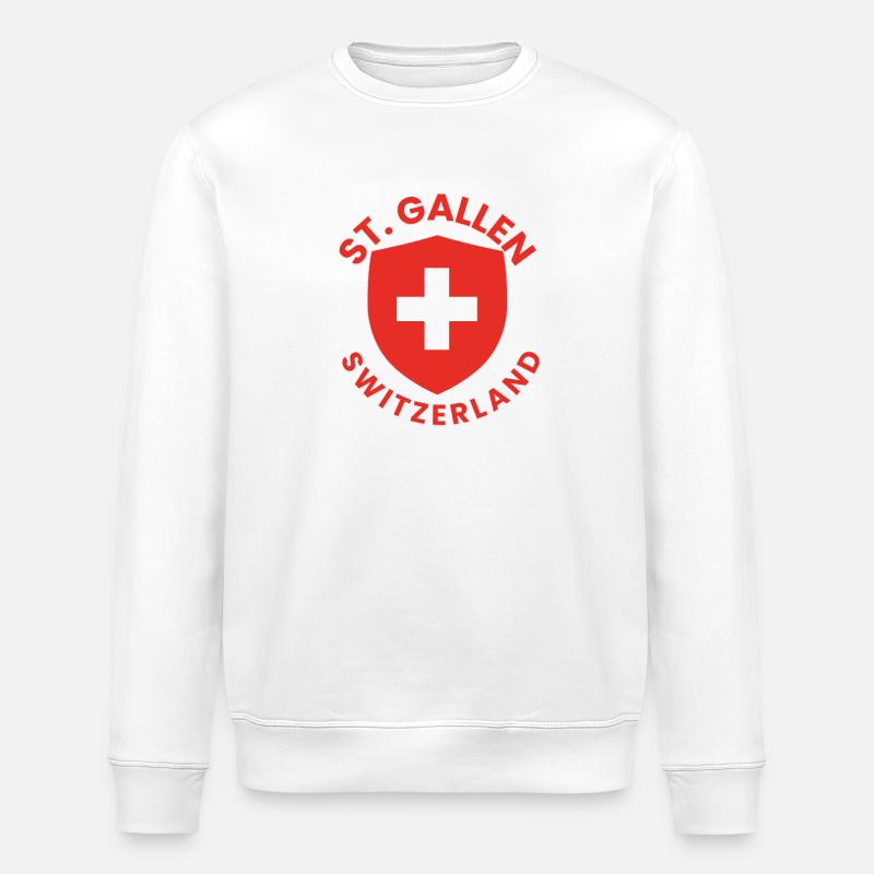 Bouclier protecteur de Saint-Gall - Sweat bio ROLLER Stanley/Stella Unisexe - blanc