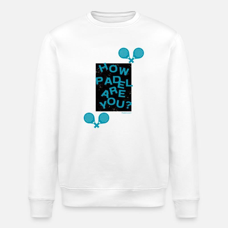 How Padel are you? - Stanley/Stella Unisex Bio-Sweatshirt ROLLER - Weiß