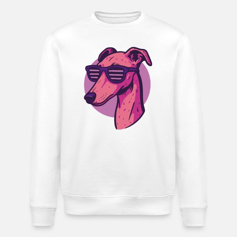 Windhund, Galgo - Stanley/Stella Unisex Bio-Sweatshirt ROLLER - Weiß