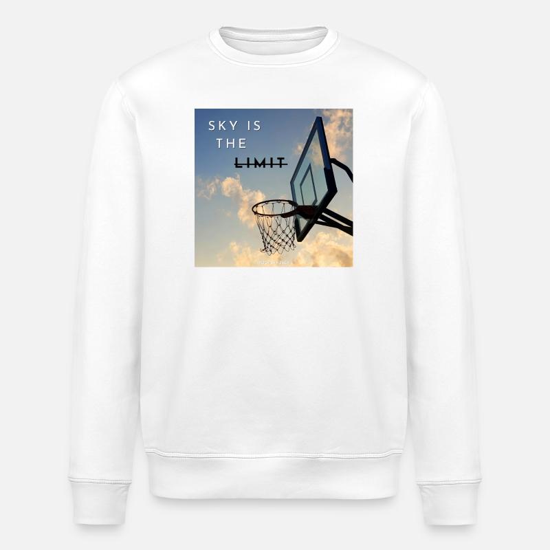 Sky Is The Limit Hoops - Stanley/Stella Unisex Bio-Sweatshirt ROLLER - Weiß