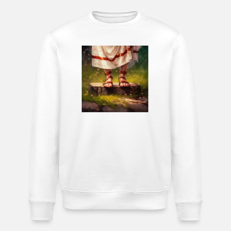 Sommersockel - Stanley/Stella Unisex Bio-Sweatshirt ROLLER - Weiß