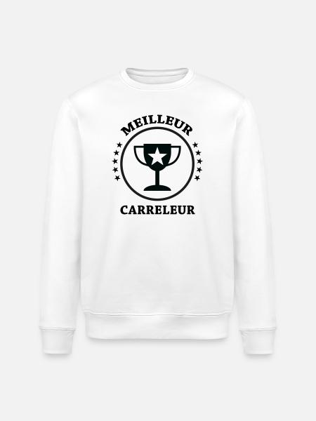 Best Tiler - Stanley/Stella ROLLER Unisex Organic Sweatshirt - white