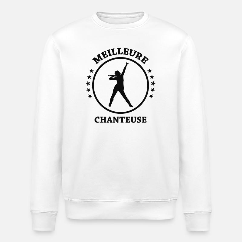 Meilleure chanteuse – talent voix exceptionnelle  - Sweat bio ROLLER Stanley/Stella Unisexe - blanc
