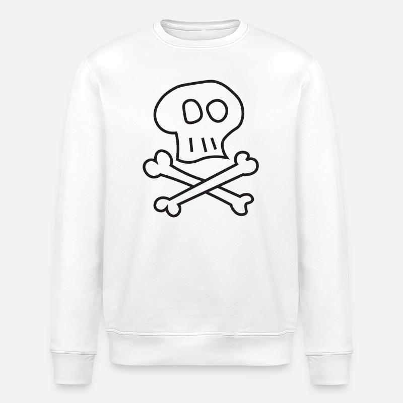 Skull_and_Bones - Sweat bio ROLLER Stanley/Stella Unisexe - blanc