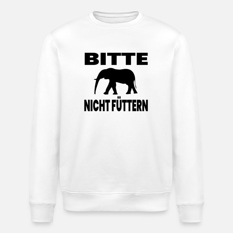 Elefanten - Stanley/Stella Unisex Bio-Sweatshirt ROLLER - Weiß