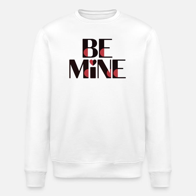 Accent rouge Be Mine - Sweat bio ROLLER Stanley/Stella Unisexe - blanc