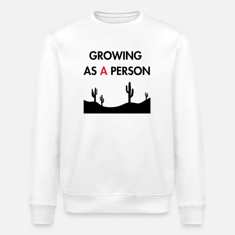 Als Mensch wachsen - Stanley/Stella Unisex Bio-Sweatshirt ROLLER - Weiß