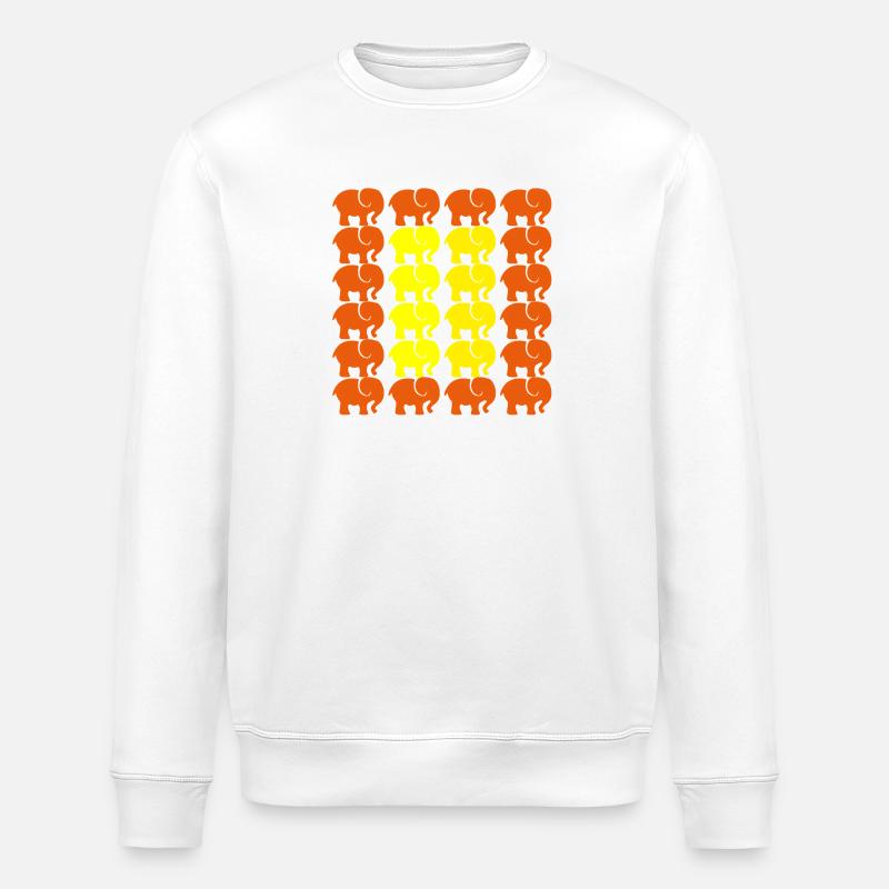 ELEFANT - Stanley/Stella Unisex Bio-Sweatshirt ROLLER - Weiß