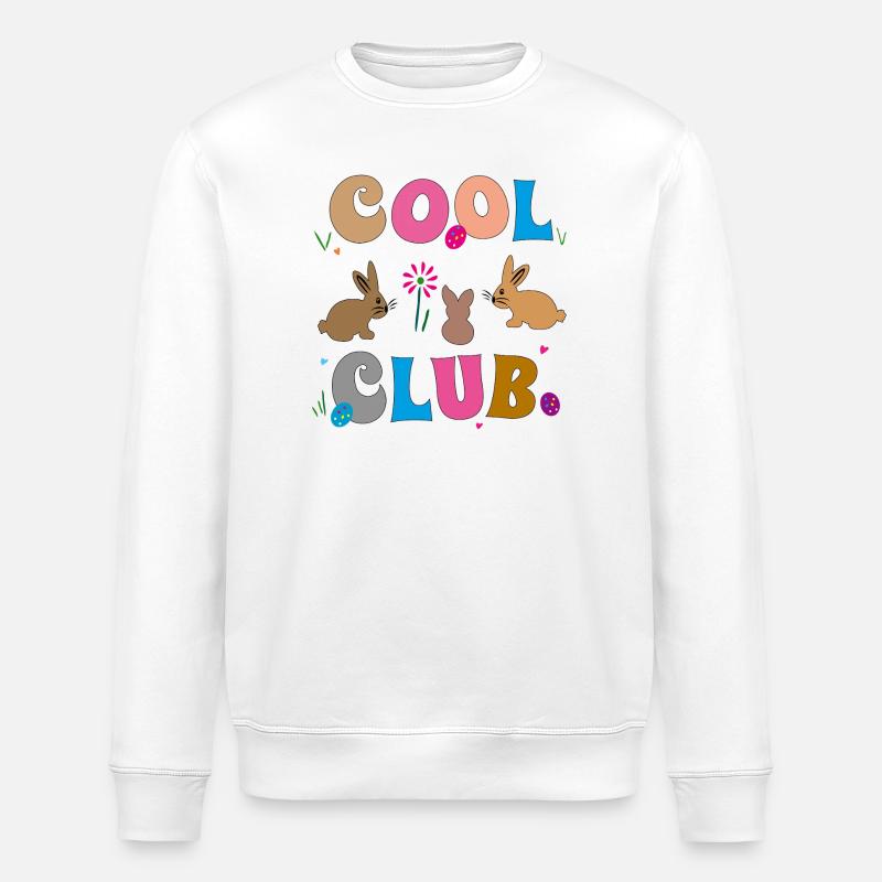 Pâques - Sweat bio ROLLER Stanley/Stella Unisexe - blanc