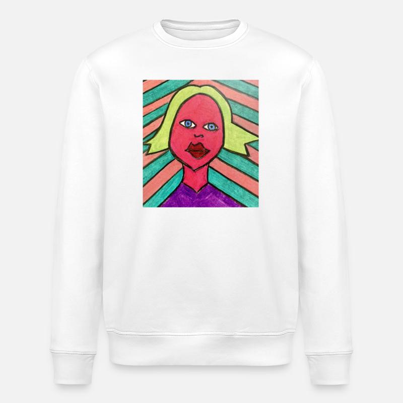 Strahlende Frau - Mutter - Stanley/Stella Unisex Bio-Sweatshirt ROLLER - Weiß