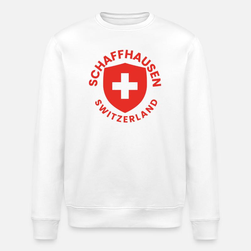 Emblème de l’écu de Schaffhouse - Sweat bio ROLLER Stanley/Stella Unisexe - blanc