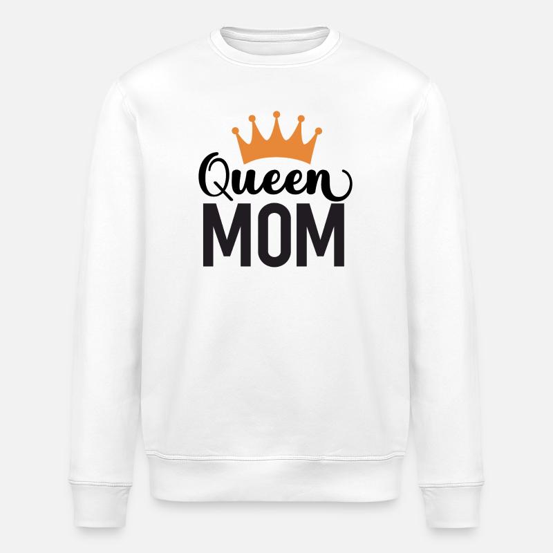 Queen Mom - Stanley/Stella Unisex Bio-Sweatshirt ROLLER - Weiß