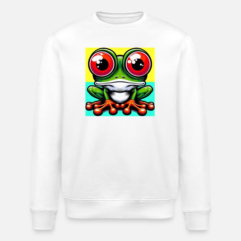 Frosch - Stanley/Stella Unisex Bio-Sweatshirt ROLLER - Weiß