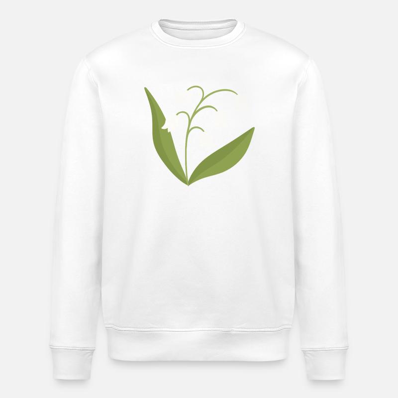 Maiglöckchenblüte - Stanley/Stella Unisex Bio-Sweatshirt ROLLER - Weiß