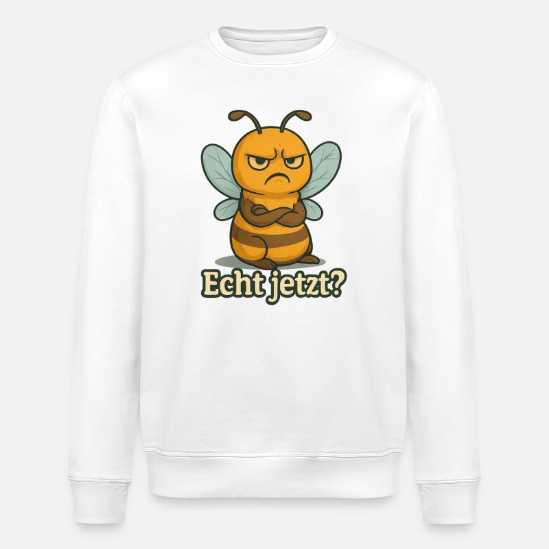 Bee Really now - Stanley/Stella ROLLER Unisex Organic Sweatshirt - white