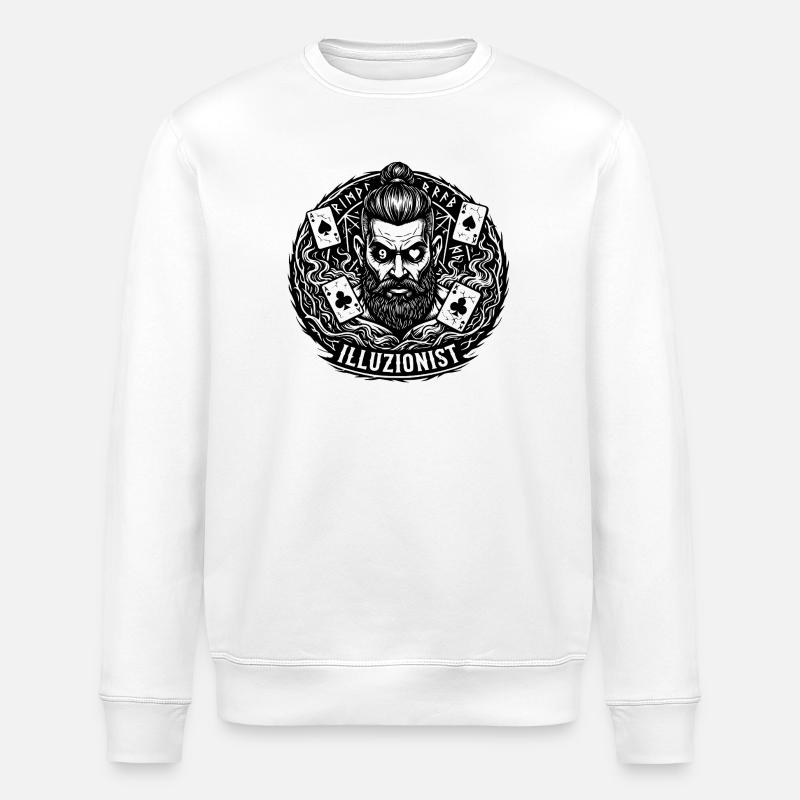 Viking Wizard - Stanley/Stella ROLLER Unisex Organic Sweatshirt - white