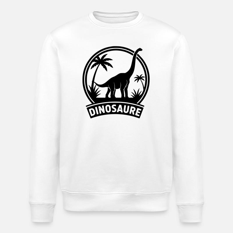 Dinosaure 4 - Sweat bio ROLLER Stanley/Stella Unisexe - blanc
