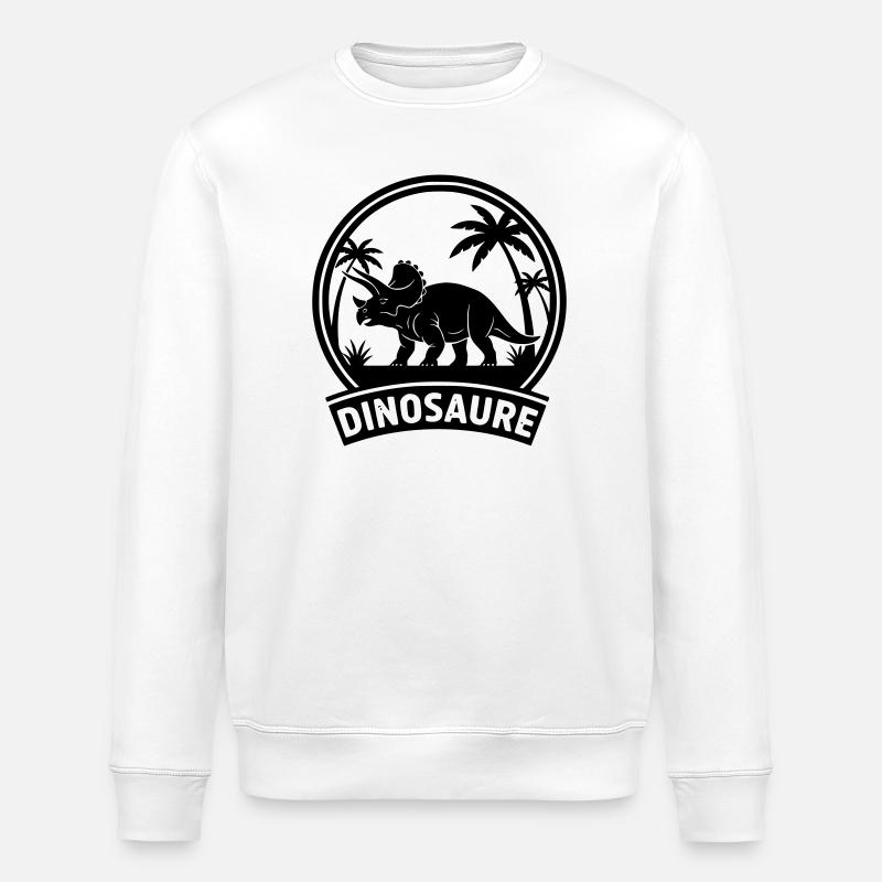 dinosaure2 - Sweat bio ROLLER Stanley/Stella Unisexe - blanc