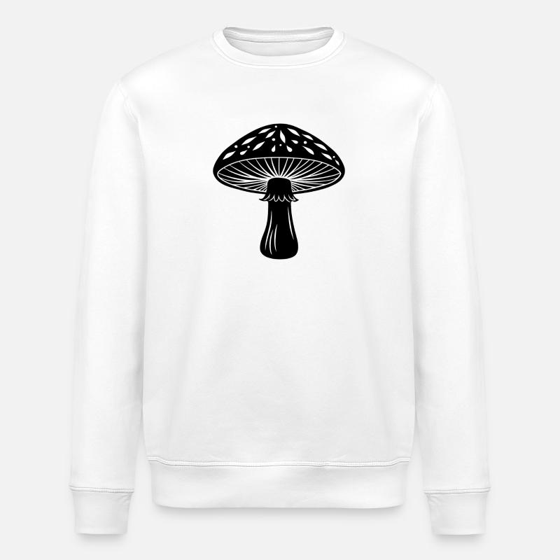 champignon - Sweat bio ROLLER Stanley/Stella Unisexe - blanc