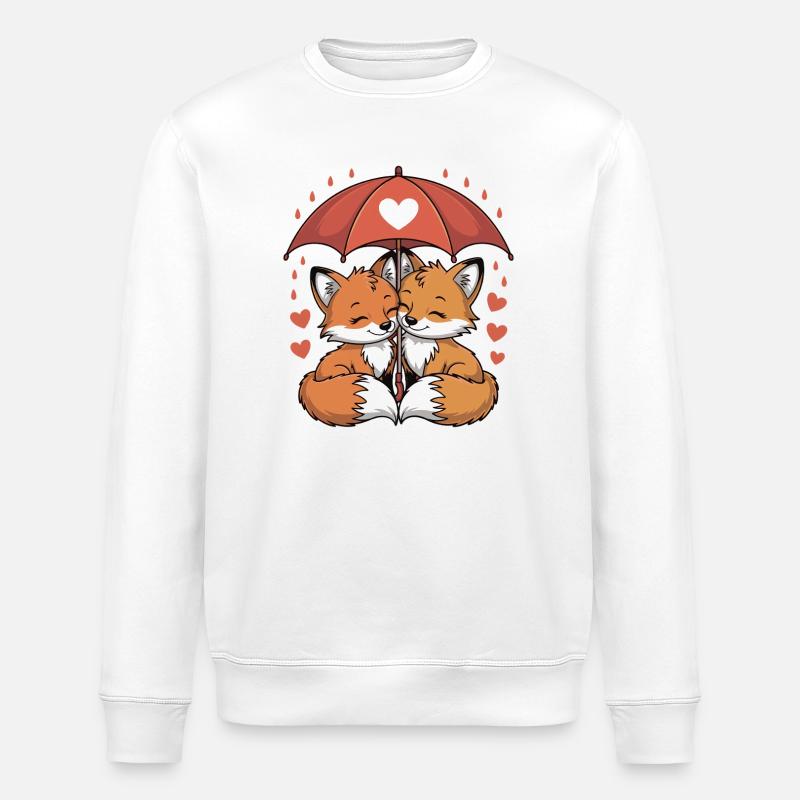 Amour du couple de comics Fox - Sweat bio ROLLER Stanley/Stella Unisexe - blanc